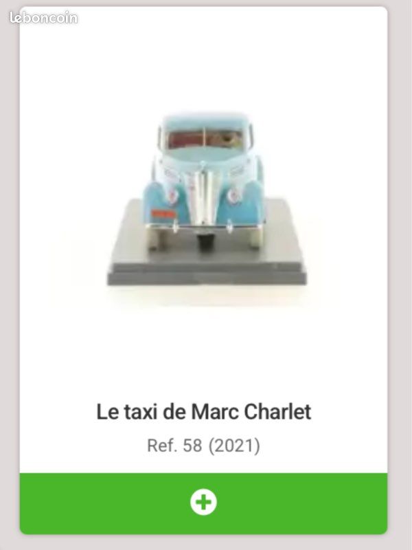 Petite Voiture Tintin à L'unité – Échelle 1:43, Occasion – Choix Parmi Plusieurs Modèles