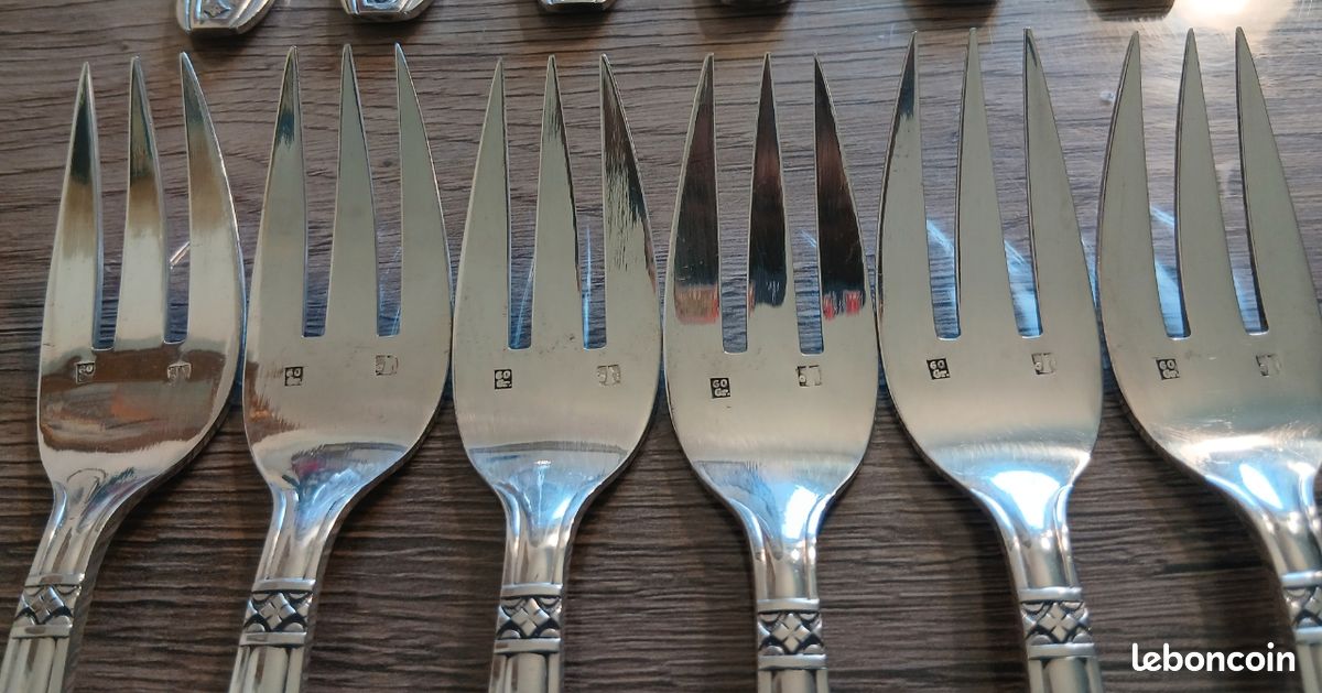 Service à Poisson Essorinox Vintage – 6 Fourchettes + 6 Couteaux Inox, Fabrication Française Années 60/70