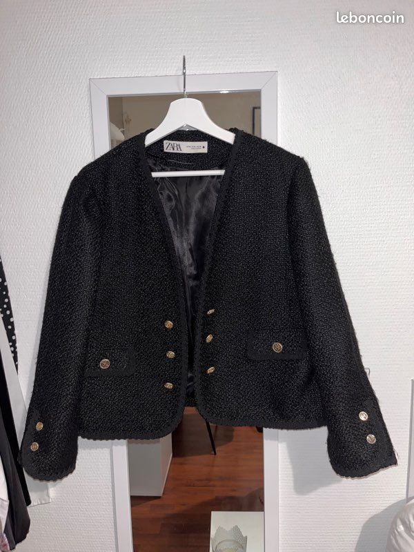 Veste noir élégante (image 3)