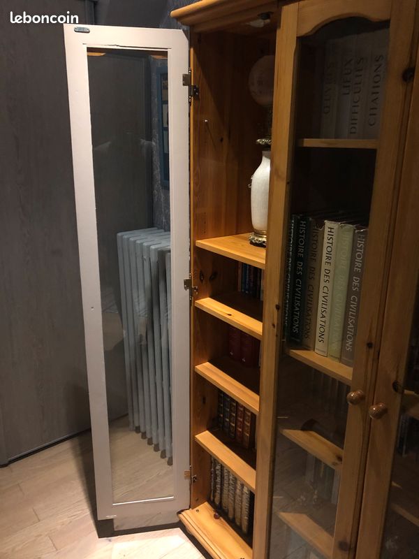 Bibliothèque pin massif - 3 portes (image 3)