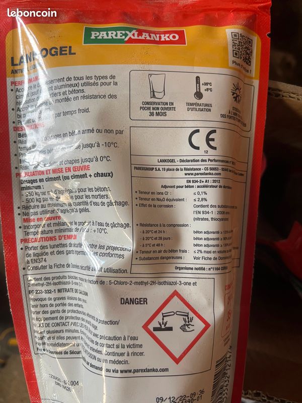 Antigel pour béton PAREXLANKO (image 2)