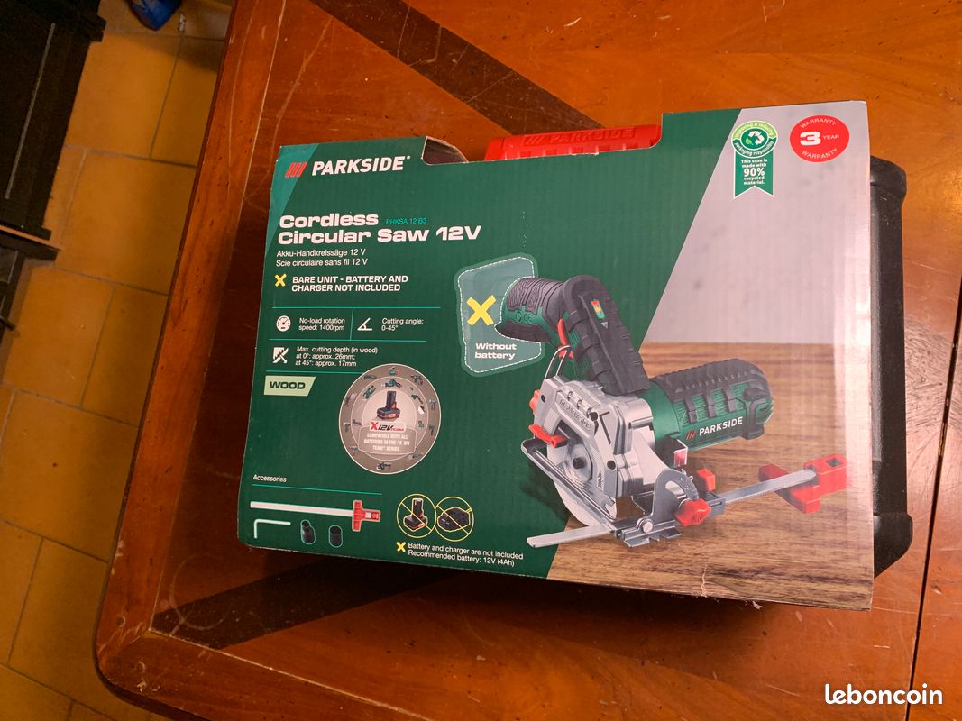 Mini scie Parkside PHKSA 12 B3 Neuve dans son emballage scellé