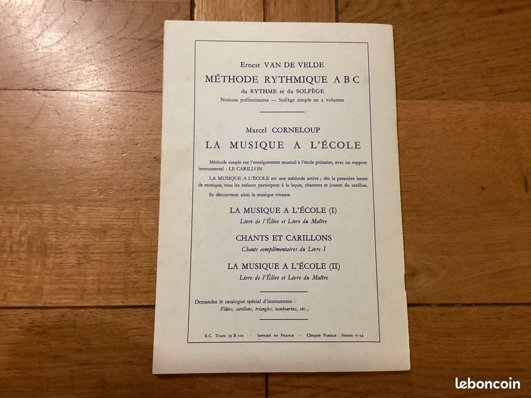 Flûtabec / cour élémentaire et gradué de flûte douce à 8 trous - E. Van de velde (image 7)