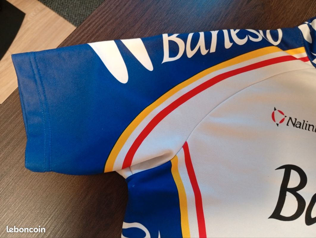 Maillot Cycliste Vintage Descente – Années 90, Taille L Homme, Manches Courtes, Suisse