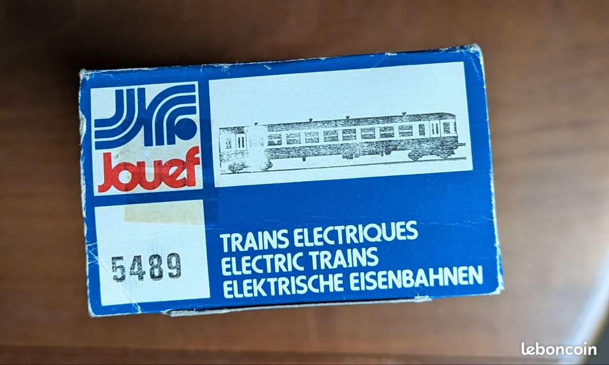 2) JOUEF HO Remorque Autorail Intermediaire Ead Bleu Xrab 8912 EUR 41