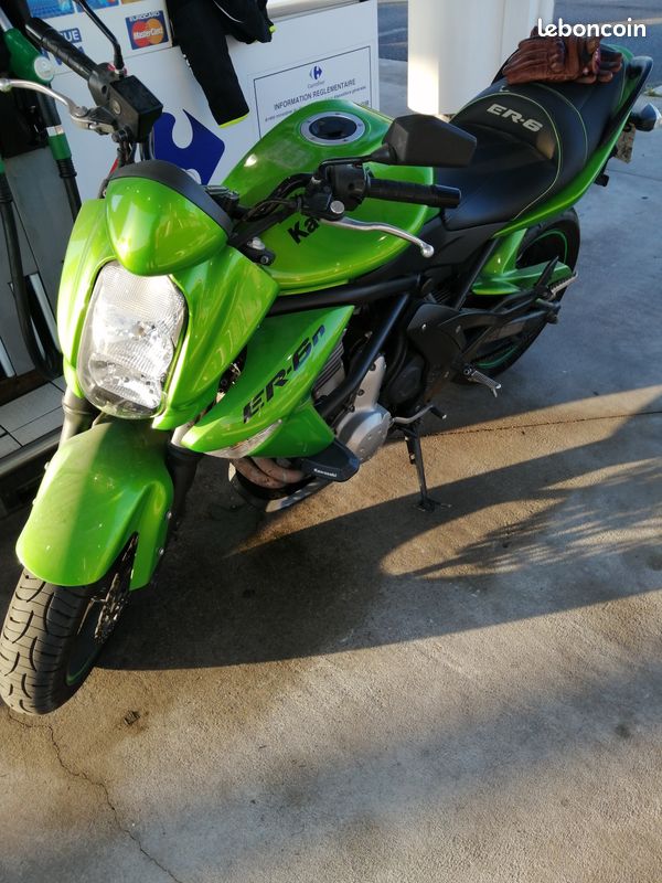 Kawasaki ER6-N 2008 verte permis A2 (image 3)