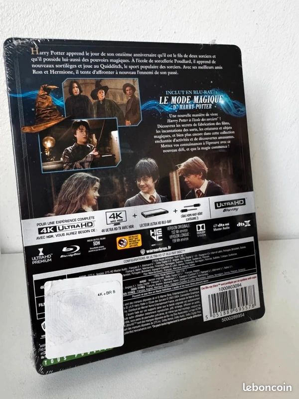 Steelbook Blu Ray 4k film Harry potter l'école des sorciers (image 3)