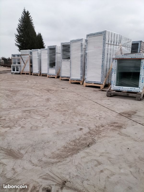 PORTE TRIOLAIRE: PORTE DE SERVICE PVC BLANCHE, avec renforts aciers et gros dormant (image 3)