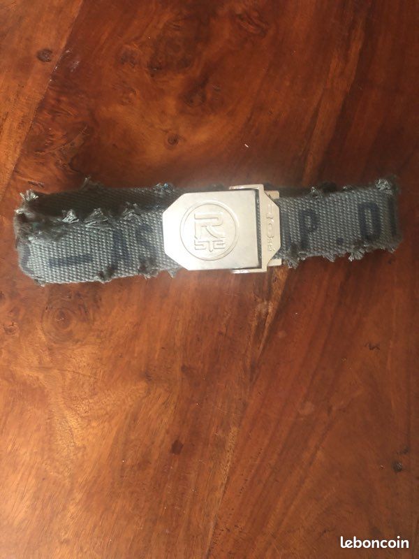 Ceinture textile kaki (image 1)