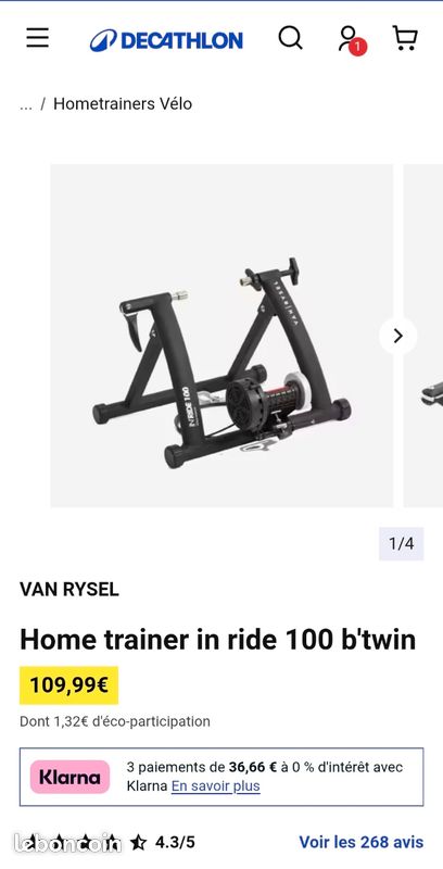 Home trainer Équipements vélos