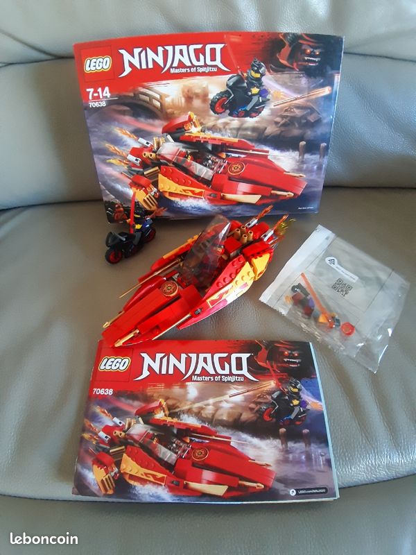 Lego ninjago 70638 de 7 à 14 ans bateau kai et luke masters of spinjitzu complet (image 1)