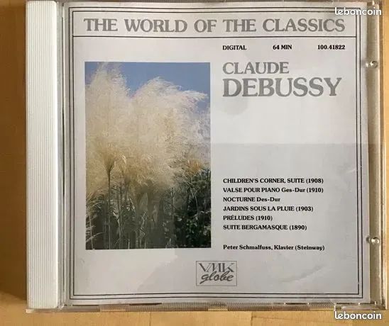 CD Claude DEBUSSY - Peter Schmalfuss ( VMK globe ) (image 1)