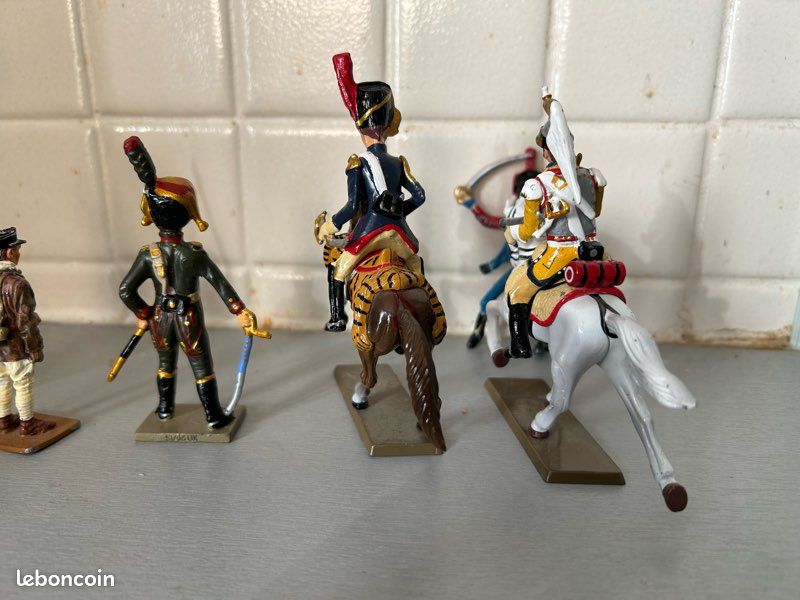 Lot Figurines Plomb Napoléon - Soldats Empire - Collection Miniature Historique