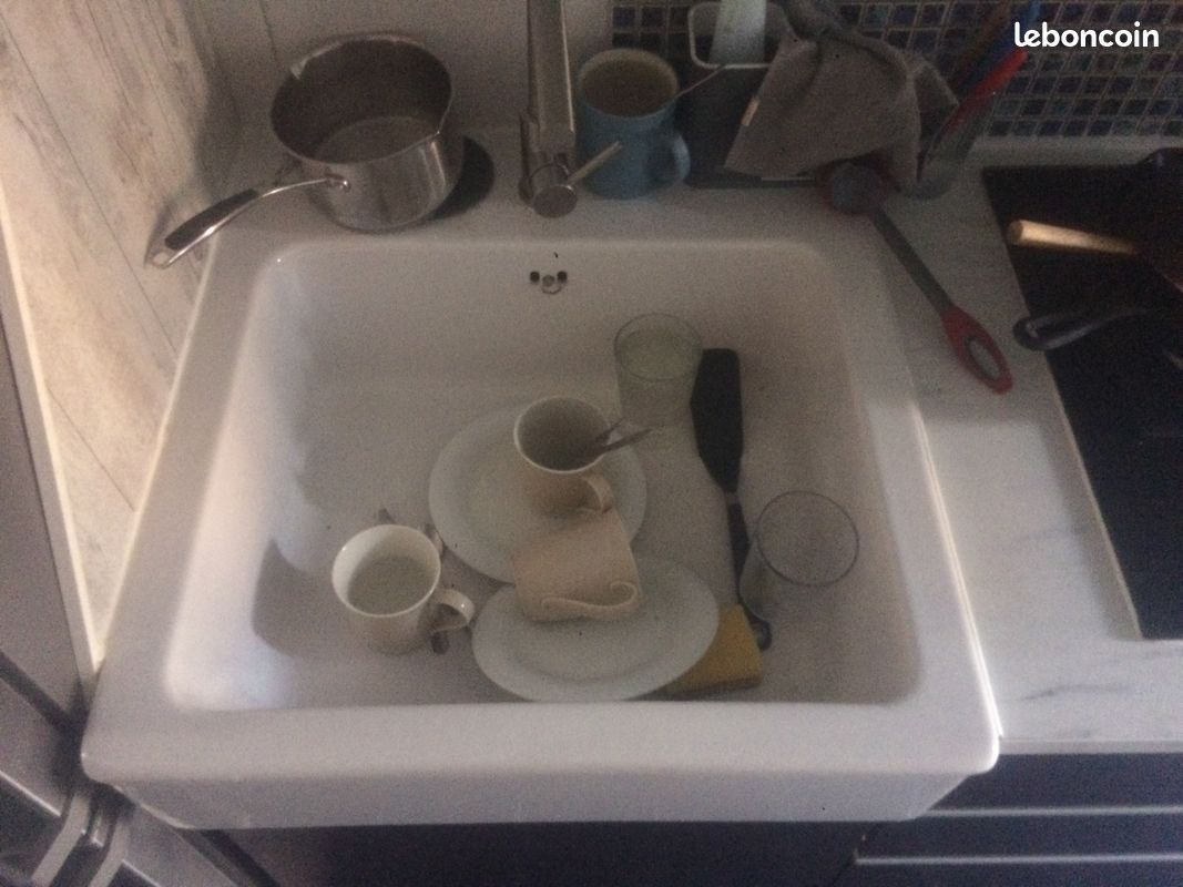 6 meubles haut et bas de cuisine + 1 grand évier IKEA +1 hotte de cuisine (image 4)