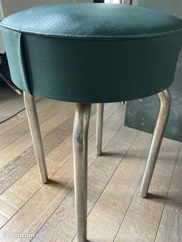Tabouret simili vert (image 2)