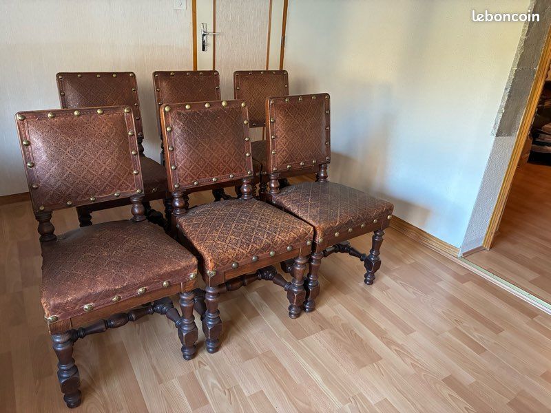 Ensemble 6 chaises et 1 fauteuil (image 2)