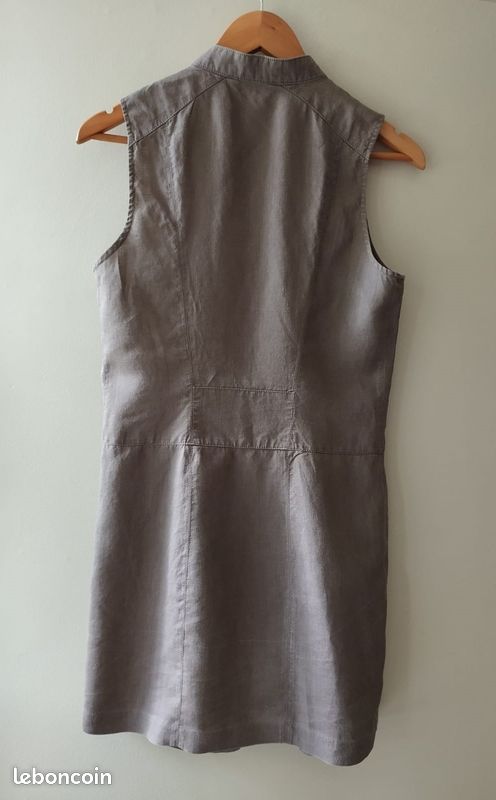 Tunique Grise LMV 'La Mode Est à Vous' - Taille 36/38, Modèle Ombrage, Polyester, Sans Manches