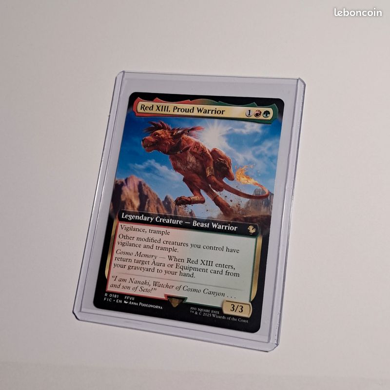 red xiii mtg card Red XIII, Proud Warrior // Red XIII, Proud Warrior (borderless)  Final  Fantasy Art Series