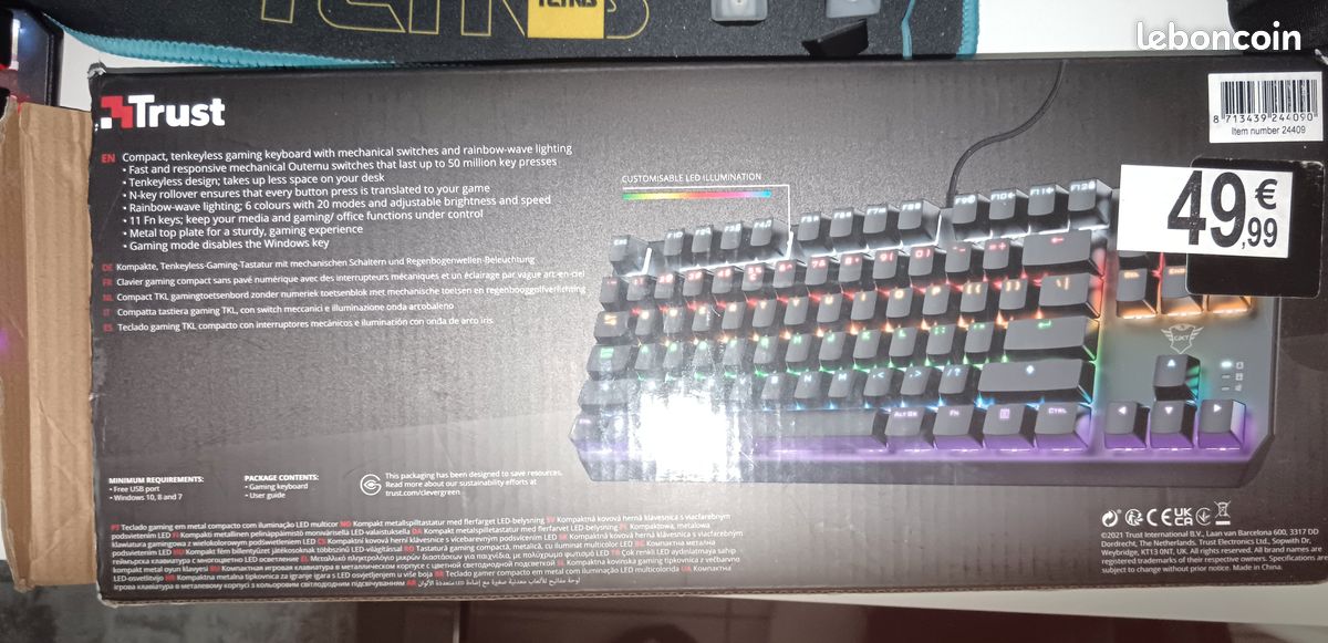 Clavier gaming mechanique switch rouge (image 3)