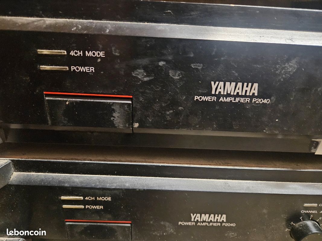 Ampli De Puissance Yamaha P2040 – 4 Canaux (4x20W) – Occasion Fonctionnel – Entrées/sorties Pros