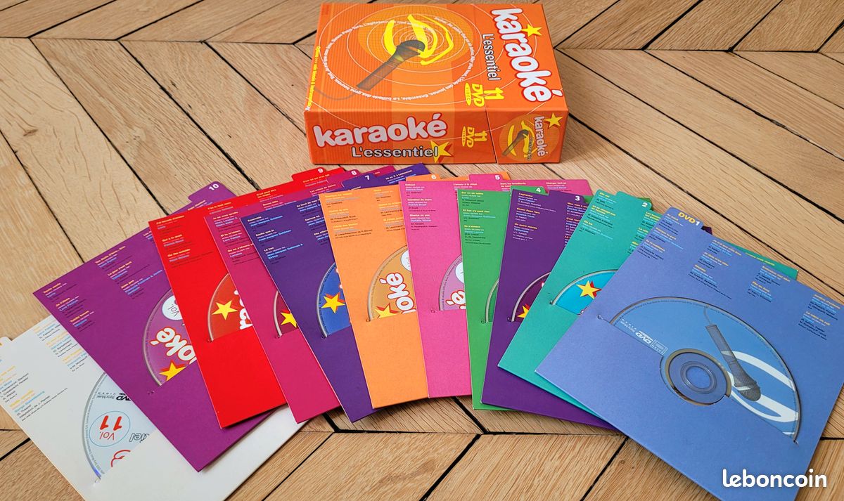 Coffret 11 DVD Karaoké L'essentiel - Parfait état (image 1)