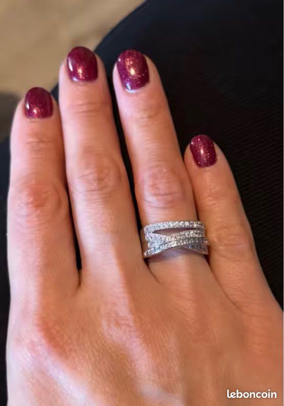 Bague géométrique argent (image 12)