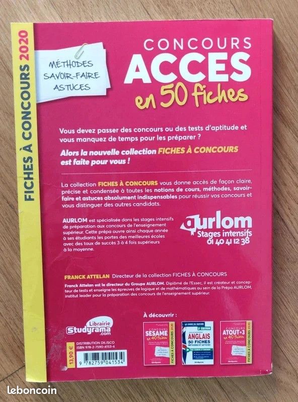 Livre Concours Accès en 50 fiches (image 2)