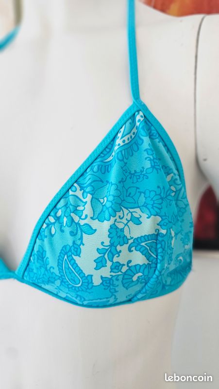 Maillot de bain bikini 2 pcs bleu décathlon 42 (image 6)