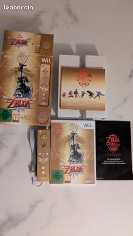 THE LEGEND OF ZELDA SKYWARD SWORD Wii - Édition Collector Avec Manette Gold - Comme Neuf