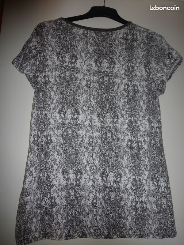 Tee-Shirt imprimé (marron/blanc) Femme T3 (42) Armand THIERY