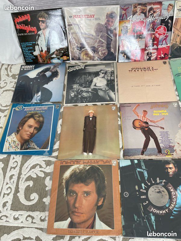 Lot de vinyles 33 tours Johnny Hallyday (image 5)