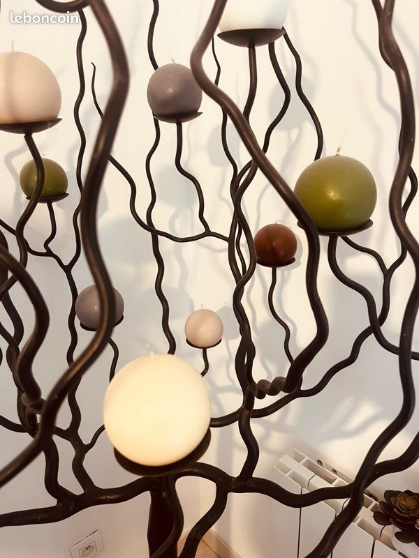 Arbre à bougies en fer forgé (image 3)