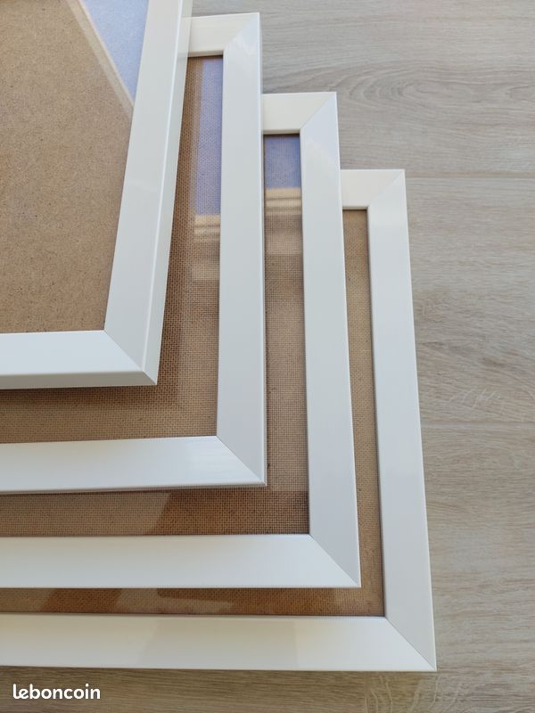 4 cadres bois laqué blanc 445x335 mm (image 2)