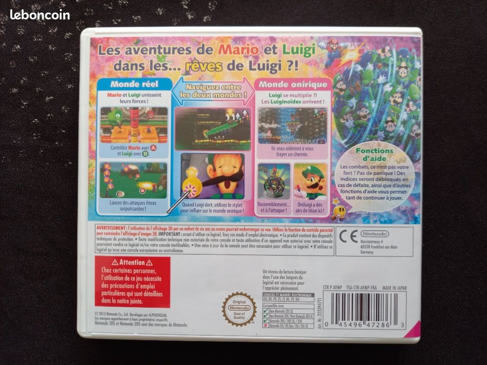 Jeux Mario & Luigi Dream Team Bros Nintendo 2ds / 3ds (image 3)