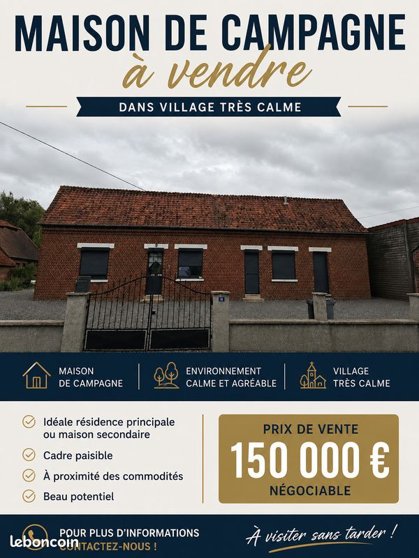 Maison 7 pièces 100 m² · à Willencourt · 100 m² · 150 000 €