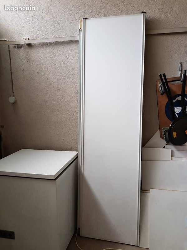 2 portes coulissantes blanche pour placard (image 1)