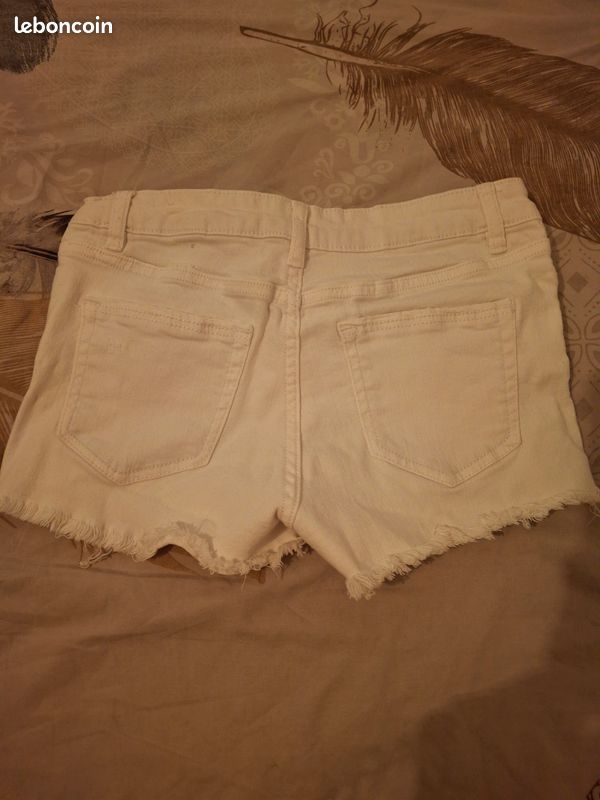 Short en jean blanc (image 2)