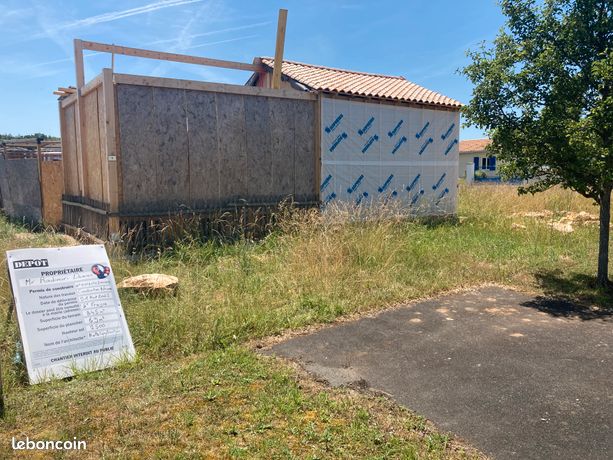 Maison bois en cour de construction