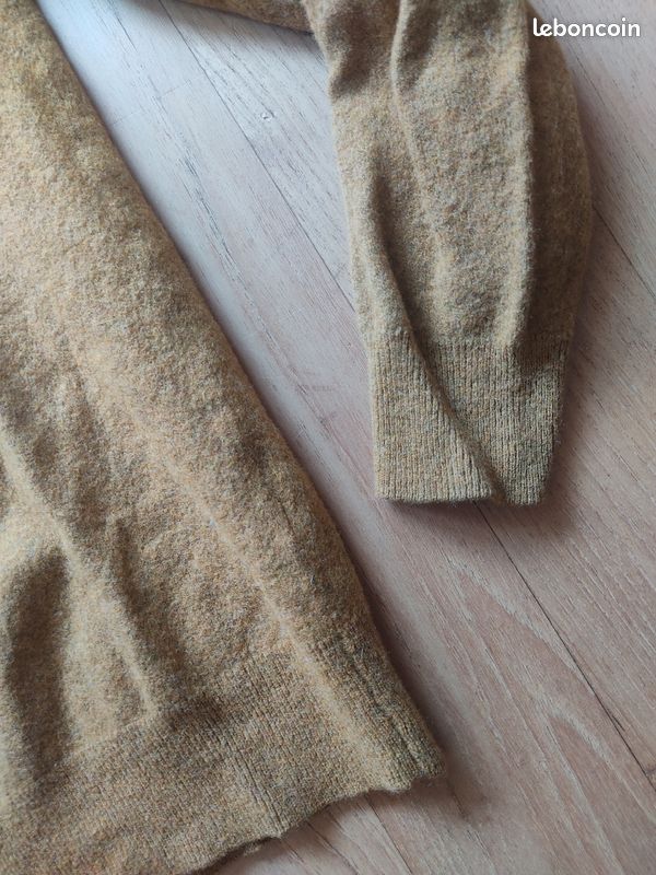 Pull Manches Longues - Moutarde - Laine - Taille XS - Canda (image 2)