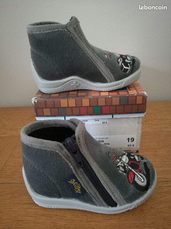 Chaussons garçon bellamy 19 neufs (image 1)