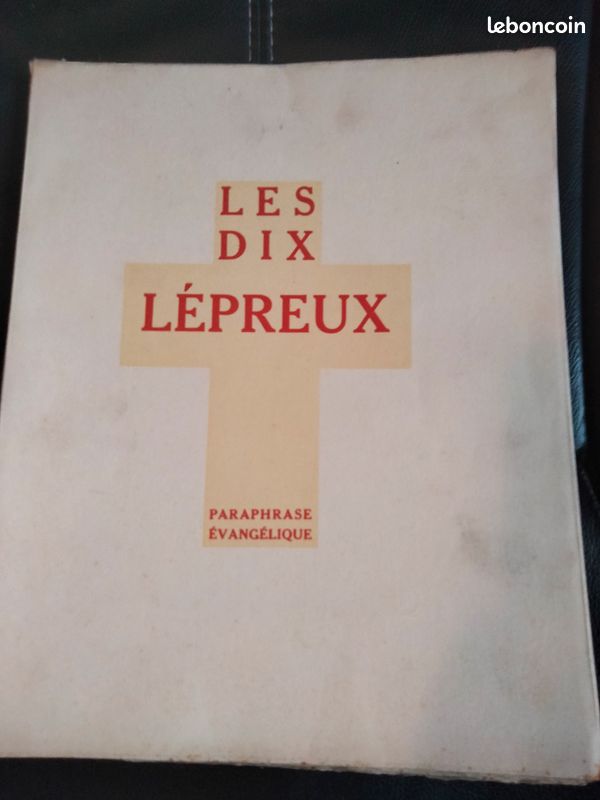 Rare les dix lépreux dédicacé rené des granges gravures bisson numéroté sycomore (image 1)