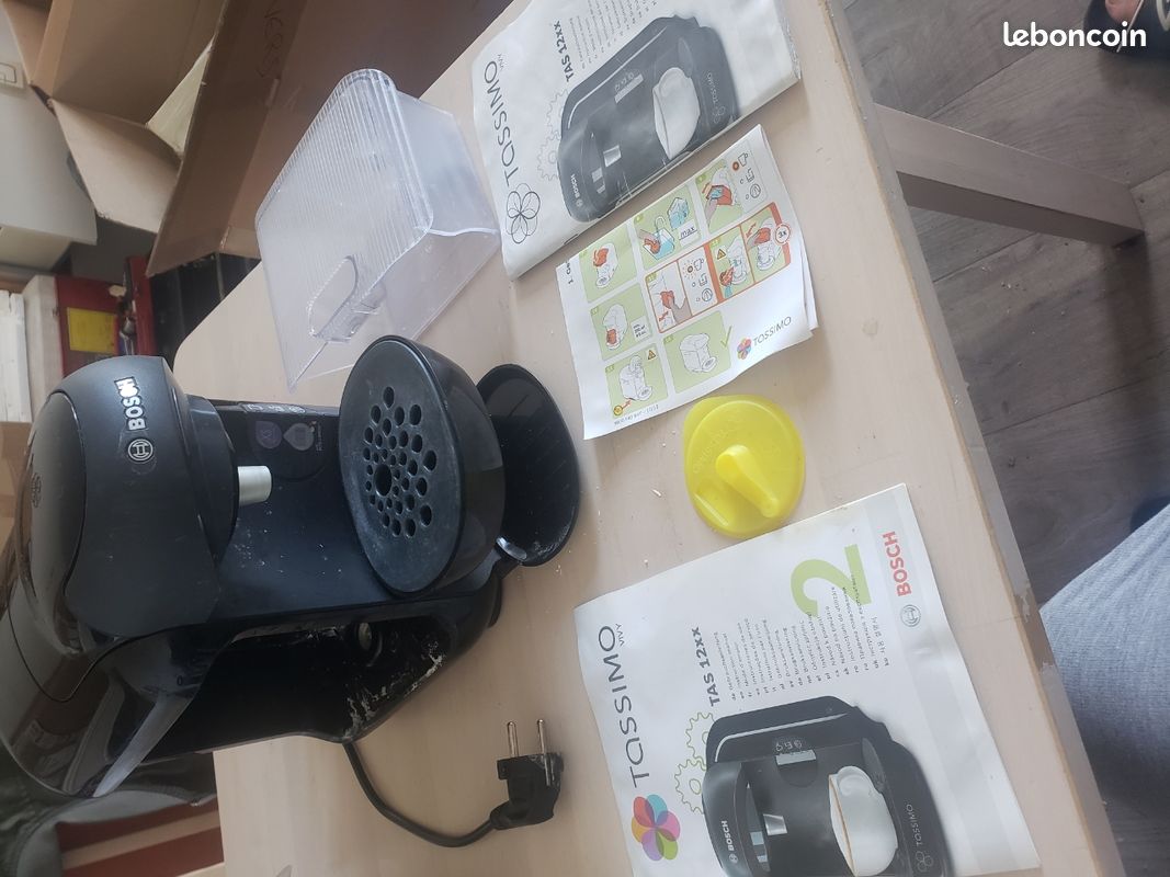 Cafetière Bosch Tassimo Vivy (TAS 12xx) — Complète, pour pièces ou révision (image 1)