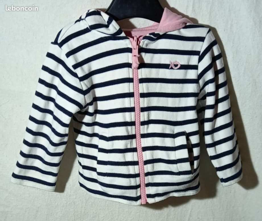 Veste à capuche réversible Week End à la Mer Vêtements bébé