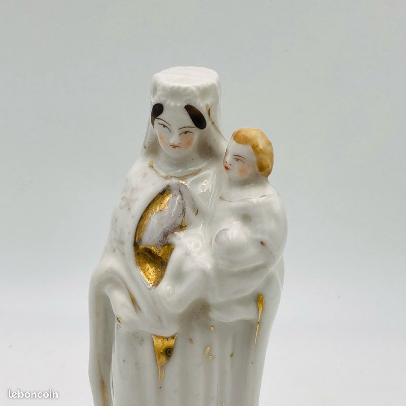 Grande vierge à l’enfant porcelaine (image 5)
