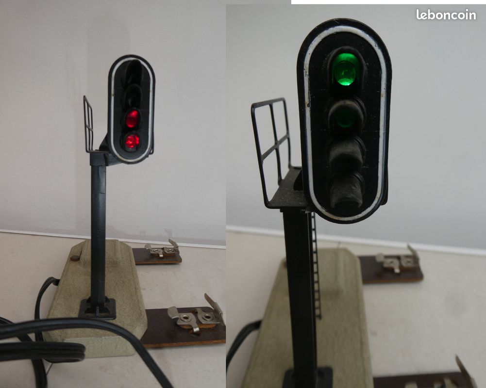 HORNBY O SIGNAL LUMINEUX A 4 FEUX: R & V VOIE FERROVIAIRE AVERTISSEUR ELECTRIFIÉ | Laur'Art&Collection