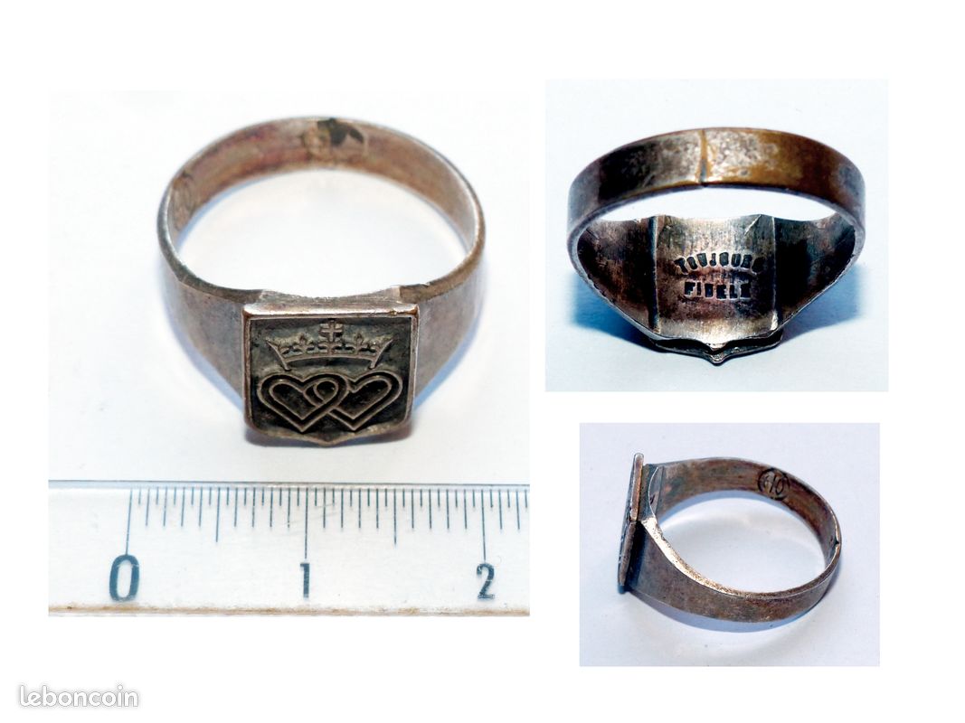 Ancienne bague toujours fidele chevaliere chouan vendée (image 1)
