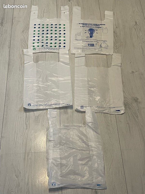 Lot de sacs en plastique carrefour nature différents Collection