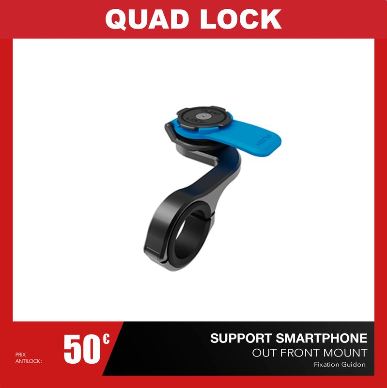 Support Téléphone Moto - Support Guidon Quad Lock