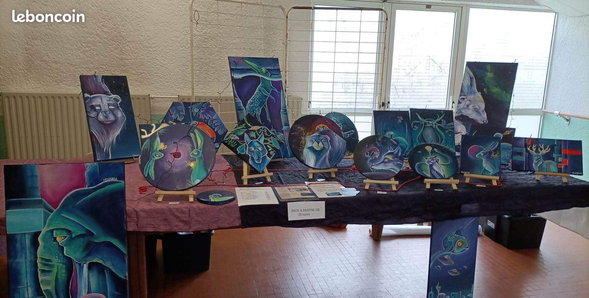 Artiste locale tableaux peinture sur toile moderne (image 9)