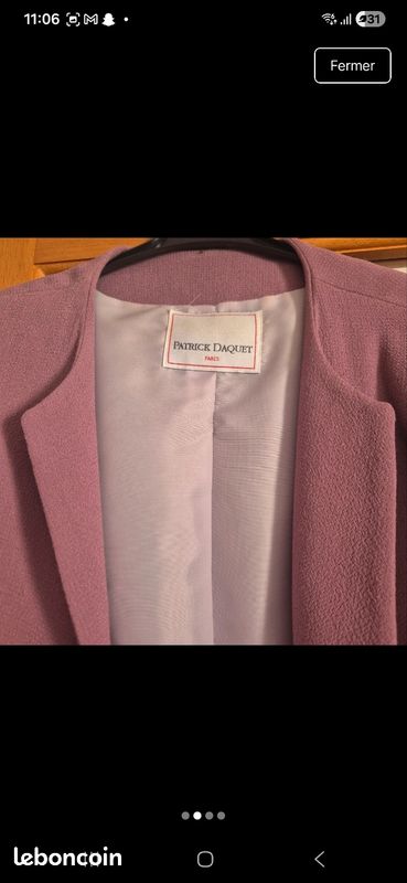 Veste doublée jusqu'au bas de la cuisse (image 1)